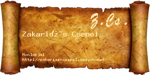 Zakariás Csepel névjegykártya